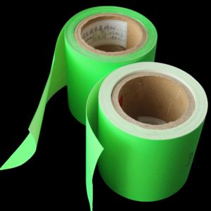 Papel de cáscara de huevo verde fluorescente personalizado Etiquetas frágiles de neón Buen precio Rollo de adhesivo médico <span class=keywords><strong>UDV</strong></span> DE SEGURIDAD antifalsificación - Product Image 5