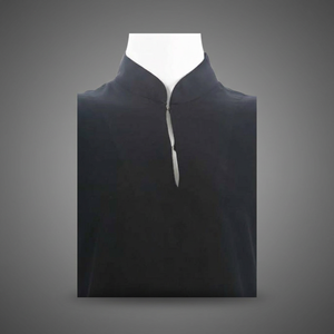 Abaya boutonnée à col montant de qualité supérieure en coton biologique ou en tissu de bambou écologique résistant aux UV pour une tenue décontractée - Product Image 3