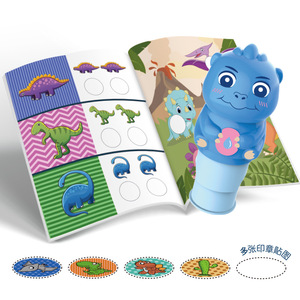 Autocollant Dino pour enfants de 3 à 6 ans, jouet éducatif, dessin animé magique, imperméable, résistant à la décoloration, ensemble de jeu éducatif - Product Image 5