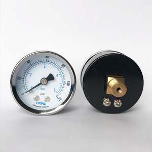 40mm wijzerplaatgrootte 8bar 120psi op maat gemaakte manometer achteraan aansluiting NPT1/8 - Product Image 2