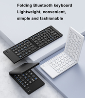 Clavier mince rechargeable pliable sans fil silencieux teclado dobravel clavier bluetooth mini clavier pour téléphone mobile