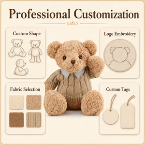 <span class=keywords><strong>Orsacchiotto</strong></span> Personalizzato 30-50Cm, Cuscino per Dormire, Regalo per Bambini, Giocattoli di Peluche - Product Image 5
