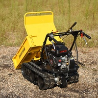 Auster Chine meilleur moteur à essence 7hp brouette de roue de puissance Mini Dumper essence brouette de roue motorisée
