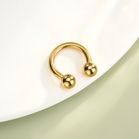 Boucles d'oreilles en acier inoxydable à filetage interne TOPOSH, zircon, hélice, cartilage, tragus, anneaux de nez, CBR pour femmes, occasion de mariage