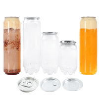 Bouteille vide pour jus de canne à sucre, contenants transparents rechargeables pour jus de canne à sucre frais
