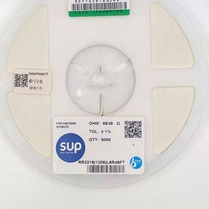 Whole -Sale RR3216 1206L6R49FT 1206 3216 Resistors Chip Resistors SMD Resistors 6.49ohm 1% 1/4W Thick Film Resistor - Product Image 1