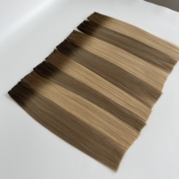 Cheveux Européens Super Fins Vierge Remy à Cuticules Intactes, Pointes Épaisses, Teints, Double Trame Faite à la Machine, Anti-Chute et Anti-Emmêlement