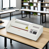 Machine à plastifier industrielle de haute qualité 12.6 pouces taille A3 pochette à 4 rouleaux avec corps en métal pour papiers A5 A6 A4