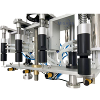 Pompe péristaltique semi-automatique à quatre buses de pulvérisation, machine de remplissage sous vide pour parfums et cosmétiques