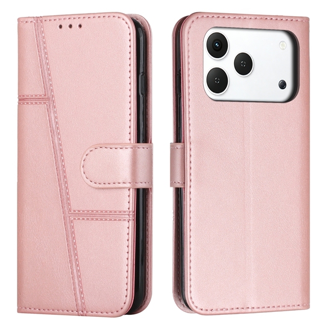 Retro Line Vintage Wallet Leather Case for Tecno Spark Go 5G 2025 50 4G Go 3 Pova Spark Slim Slirm Camon 50 Pro 4G Flip Cover