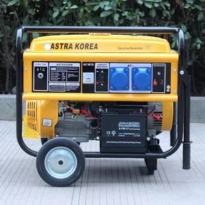 휴대용 5kw 6Kva 가솔린 가솔린 발전기 전기 시작 100% 구리 와이어 바퀴 핸들-가정용 220v-240v 50hz 60hz - Product Image 2