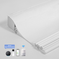 Persianas Romanas Eléctricas Becausewin con Textura de Lino, Disponibles en Telas que Filtran la Luz o Opacas para Ventanas de Sala de Estar