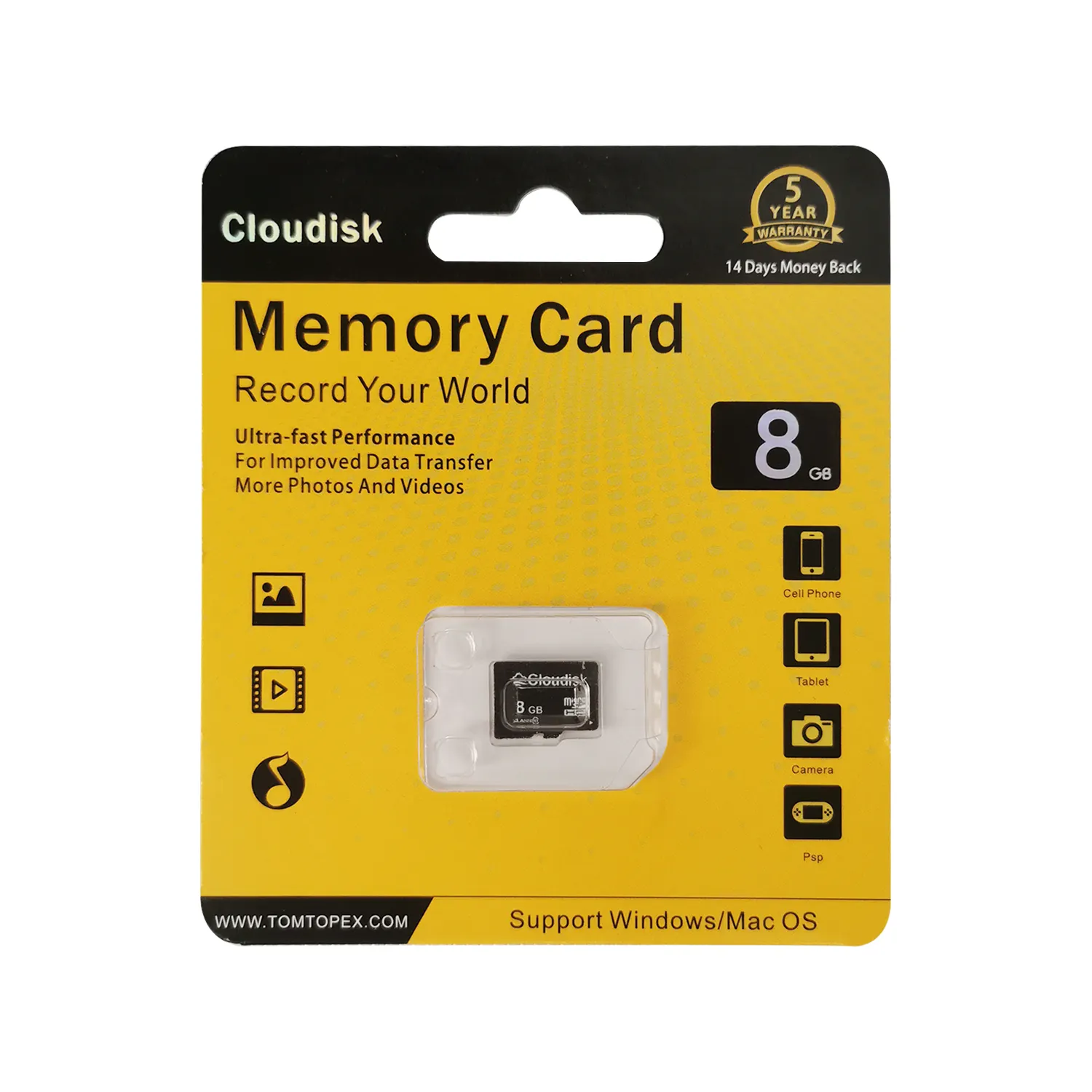 Hot Sale OEM TF Memory Card 8GB Class 10 U1 High Speed Customized Write Change SD Card Cid Produced by 3C Group for Video Steam