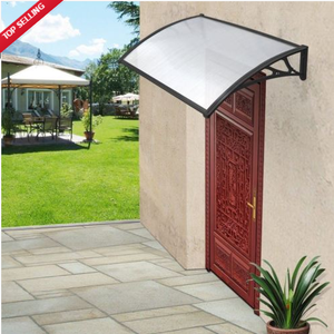 Auvent de porte fenêtre avec UV de taille 80x120cm <span class=keywords><strong>abri</strong></span> pour couverture de pluie arrière porche ombrage extérieur - Product Image 3