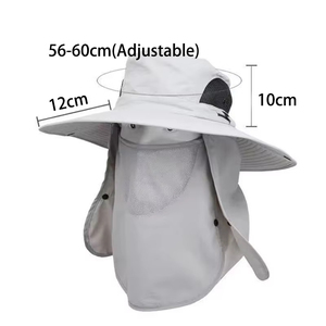Sombrero de Pesca Ajustable para Exteriores, Protección Solar, Transpirable, Plegable, para Hombres y Mujeres, para Senderismo, Camping, Gorra Casual - Product Image 3