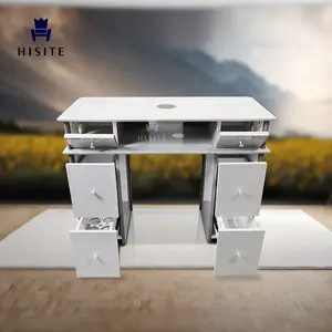 HISITE सौंदर्य सैलून फर्नीचर नाखून तकनीशियन डेस्क मैनीक्योर टेबल
