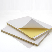 Feuilles d'autocollants vierges A4 autocollantes avec support de transfert, papier blanc mat pour imprimante jet d'encre, étiquettes pour emballage et logos DIY