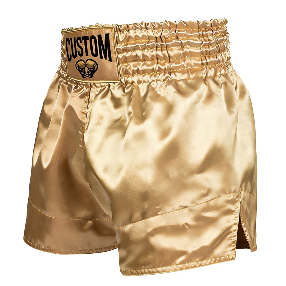 Power Punch Custom OEM High-Density Direct Embroidered Boxing Shorts