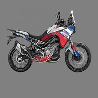 Autocollants de pneus de moto en gros TZ216, autocollants de moto en film laser, design pour CFMOTO 450MT