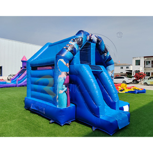 <span class=keywords><strong>Castillo</strong></span> Inflable con Tobogán Temático <span class=keywords><strong>de</strong></span> la Princesa <span class=keywords><strong>de</strong></span> Hielo y Nieve, Azul, <span class=keywords><strong>para</strong></span> Niños, Alquiler Comercial <span class=keywords><strong>para</strong></span> Jardín - Product Image 2