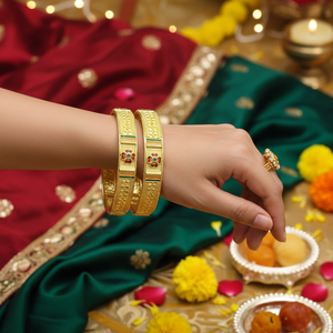 Elegant Meenakari Fine <b>Bangles</b> <b>Set</b> Royal Designer Jewelry Premium wedding and Festive Collection - Product Image 3