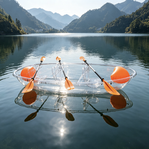 Barco transparente <span class=keywords><strong>de</strong></span> nuevo diseño, paleta <span class=keywords><strong>de</strong></span> canoa <span class=keywords><strong>de</strong></span> 3 plazas <span class=keywords><strong>de</strong></span> policarbonato a precio competitivo, kayaks <span class=keywords><strong>de</strong></span> deporte acuático <span class=keywords><strong>de</strong></span> barco <span class=keywords><strong>de</strong></span> 3 plazas - Product Image 1