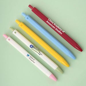 Bolígrafos de Gel Plástico Multicolores Baratos con Logotipo Personalizado, Bolígrafo de Gel Retráctil Promocional con Tinta Morandi, Material Escolar - Product Image 2