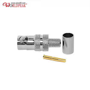 Nhà sản xuất 50ohm BNC nữ Jack uốn loại thẳng RF đồng trục kết nối Brass liên hệ với cho <span class=keywords><strong>rg8</strong></span>/<span class=keywords><strong>x</strong></span> lmr240 H155 cáp đồng trục - Product Image 6