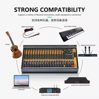 Console de mixage audio professionnelle 24 canaux économique pour DJ, système de sonorisation pour studio et scène