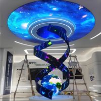 Solution d'affichage publicitaire intérieur : Écran LED irrégulier personnalisable, mur vidéo LED sur mesure, module LED flexible de taille adaptable
