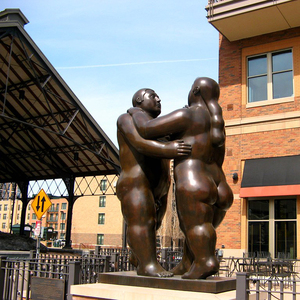 D & Z famoso artista Design di grandi dimensioni soldati grassi <span class=keywords><strong>Botero</strong></span> scultura in vendita - Product Image 2