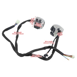 Interrupteur de clignotant pour guidon de moto 1 " 25 mm noir/chrome pour <span class=keywords><strong>Sportster</strong></span> XL1200 883 Softail Dyna V-Rod Fat Boy - Product Image 4