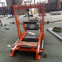 Machine de musculation pour hanches à charge libre en acier, réglable, pour entraînement des fessiers, avec système de sécurité 3D pour Hip Thrust