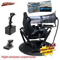 Plateforme de mouvement 6DOF pour simulateur de vol de film, fabriquée par un professionnel, compatible PC