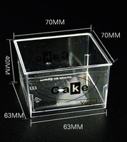 Gobelet à dessert carré transparent en plastique jetable de 150 ml avec couvercle, emballage pour dessert, gobelet à mousse, gobelet à gelée