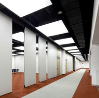 Pintu Partisi Geser Otomatis Berkinerja Tinggi Superior dengan Rel Aluminium, Finishing yang Dapat Disesuaikan Sepenuhnya, Cocok untuk Segala Ruangan Interior, Kedap Suara