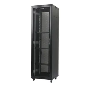 27 u white server rack with glass door 19urackcabinet telecom cabinet double wall2000x800x800 mm