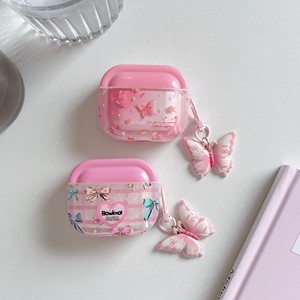 Étui pour écouteurs carré tendance viral, motif papillon, antichoc, mignon et féminin, coque de protection pour AirPods 4, AirPods <span class=keywords><strong>Pro</strong></span> 2, AirPods 3/2 - Product Image 4