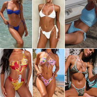 Toptan Sıcak Satış Kadın Plaj Giysisi Bikini Tek Parça Mayo Yüksek Bel Seksi Mayo Stok Karışık Rastgele Gönderim