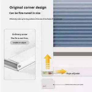 Tenda Parasole per Veranda Elettrica a Nido d'Ape, Copertura per Soffitto in Vetro, Protezione Solare Completa Manuale per Lucernario, Isolamento Termico - Product Image 3