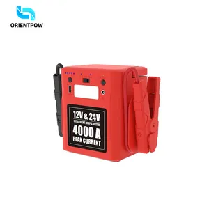 Upgraded 42000mah Car Jump Starter 12V/24V Peak Current 4000A Booster Power Bank Jump Starter For Heavy Diesel Truck