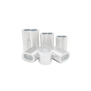 Aluminum Crimping Loop <b>Sleeves</b> <b>Cable</b> Crimp for 3/16 inch Wire Rope Line End - Product Image 5