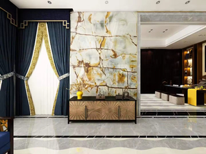 Losa de cuarcita de impresión <span class=keywords><strong>Roma</strong></span> azul imperial exótica de cuarcita azul profundo Natural Popular para decoración de interiores - Product Image 3