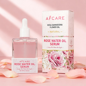 Sérum Facial Orgânico Vegano de Água de Rosas com Óleo de <span class=keywords><strong>Aloe</strong></span> Vera <span class=keywords><strong>e</strong></span> Vitamina <span class=keywords><strong>E</strong></span>, Livre de Parabenos, Hidratante, Calmante, Antioxidante, Nutritivo <span class=keywords><strong>e</strong></span> Reparador da Pele - Product Image 2