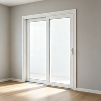 Porte coulissante moderne en PVC, simple ou double rail, en plastique, pour séparation de pièce (salle à manger, salon)