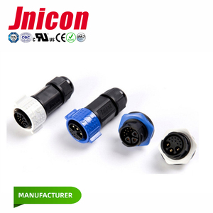 Jnicon 3 + 9 12 pin 3pin điện 9pin tín hiệu nữ cắm Bảng điều khiển gắn kết 30A + 5A không thấm nước dây điện nối - Product Image 4