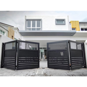 Puerta Plegable de Aluminio para Casa, Puerta Corredera Automática de Aluminio para Villa, Puerta de Entrada para Automóviles - Product Image 4