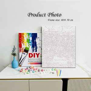 Paint By Numbers Canvas Art Kit Floral Garden Scene Digital Printing Rectangle Handmade DIY Painting Set - Product Image 2