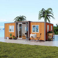 Maison préfabriquée pliable 10ft 20ft 30ft 40ft, mini-maison modulaire 2 3 4 chambres, maison conteneur de luxe préfabriquée extensible