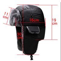 Sombrero de bombardero de punto de invierno unisex ruso Ushanka cosaco trampero piloto gorra de aviación sombreros